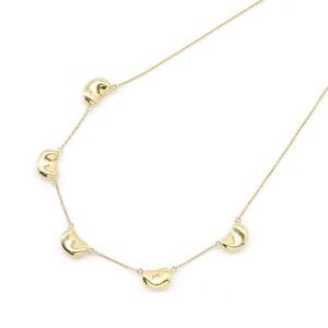 Tiffany Peretti Bean Necklace Yellow Gold Co Jewelry